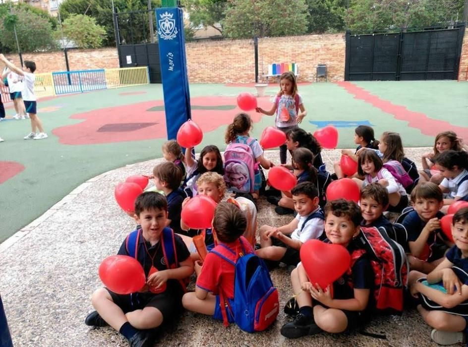 Campaña pro donación de sangre en el colegio Pureza de María-Cid de València.