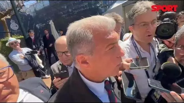 Joan Laporta: "Los que digan que los árbitros benefician al Barça son unos sinvergüenzas"