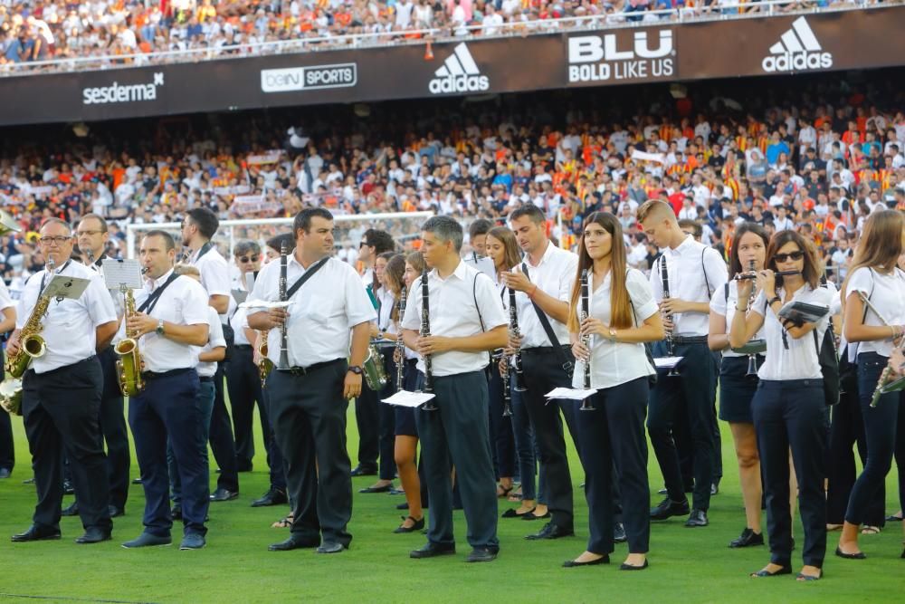 Societat Musical de la Llosa de Ranes (La Costera), en Mestalla