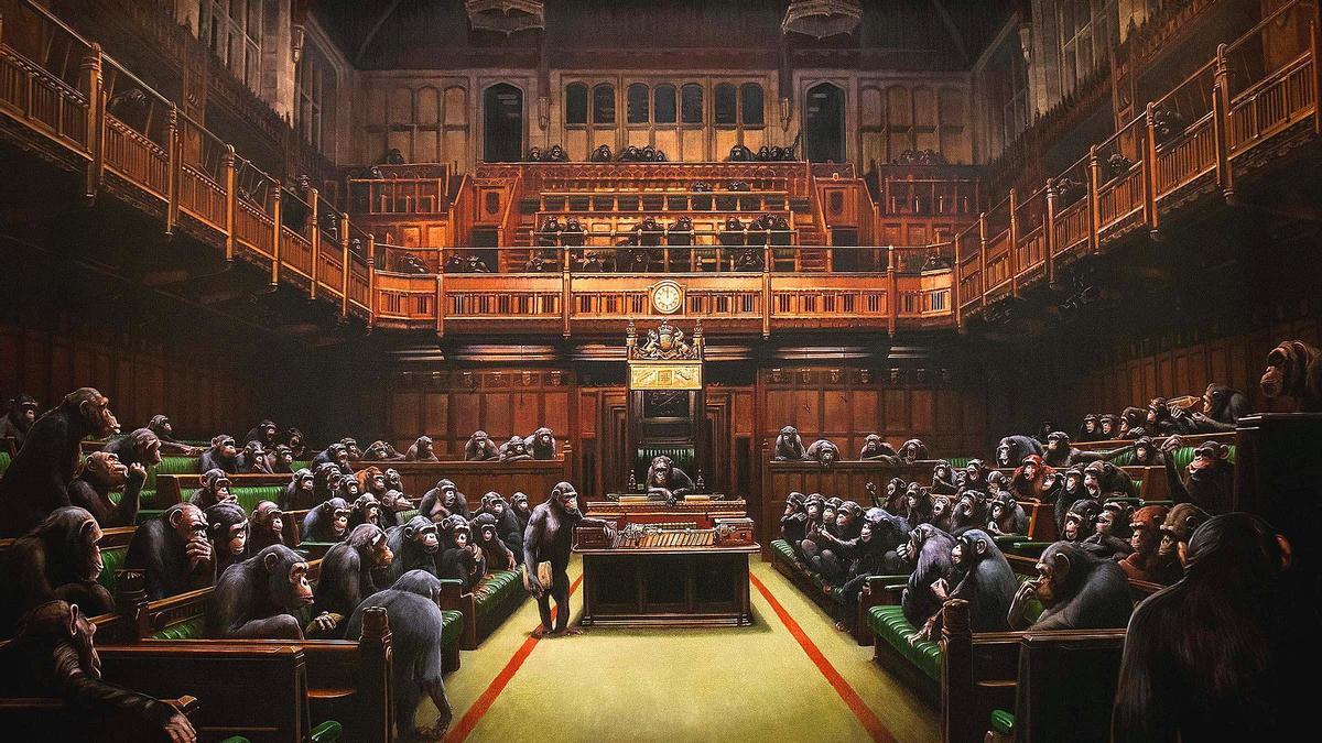 'Parlamento delegado', de Banksy.