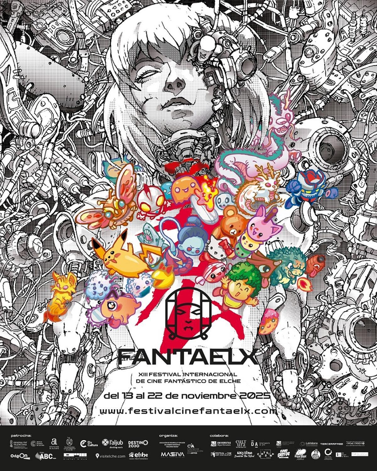 Cartel de FantaElx 2025 diseñado por Mario-Paul Martínez