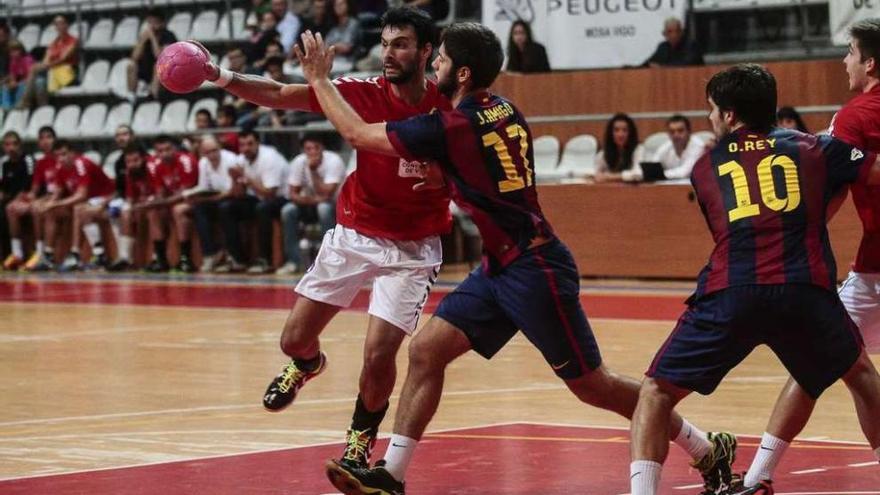 Diogo Oliveira, durante el partido contra el Barcelona B.