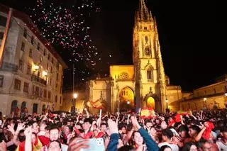 Así se vivió el triunfo de España en Oviedo