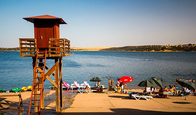 Playa de Orellana, en Badajoz