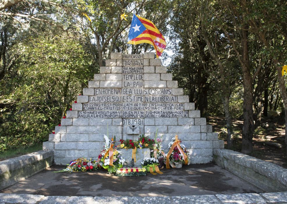 Homenatge a Lluís Companys al Coll de Manrella.