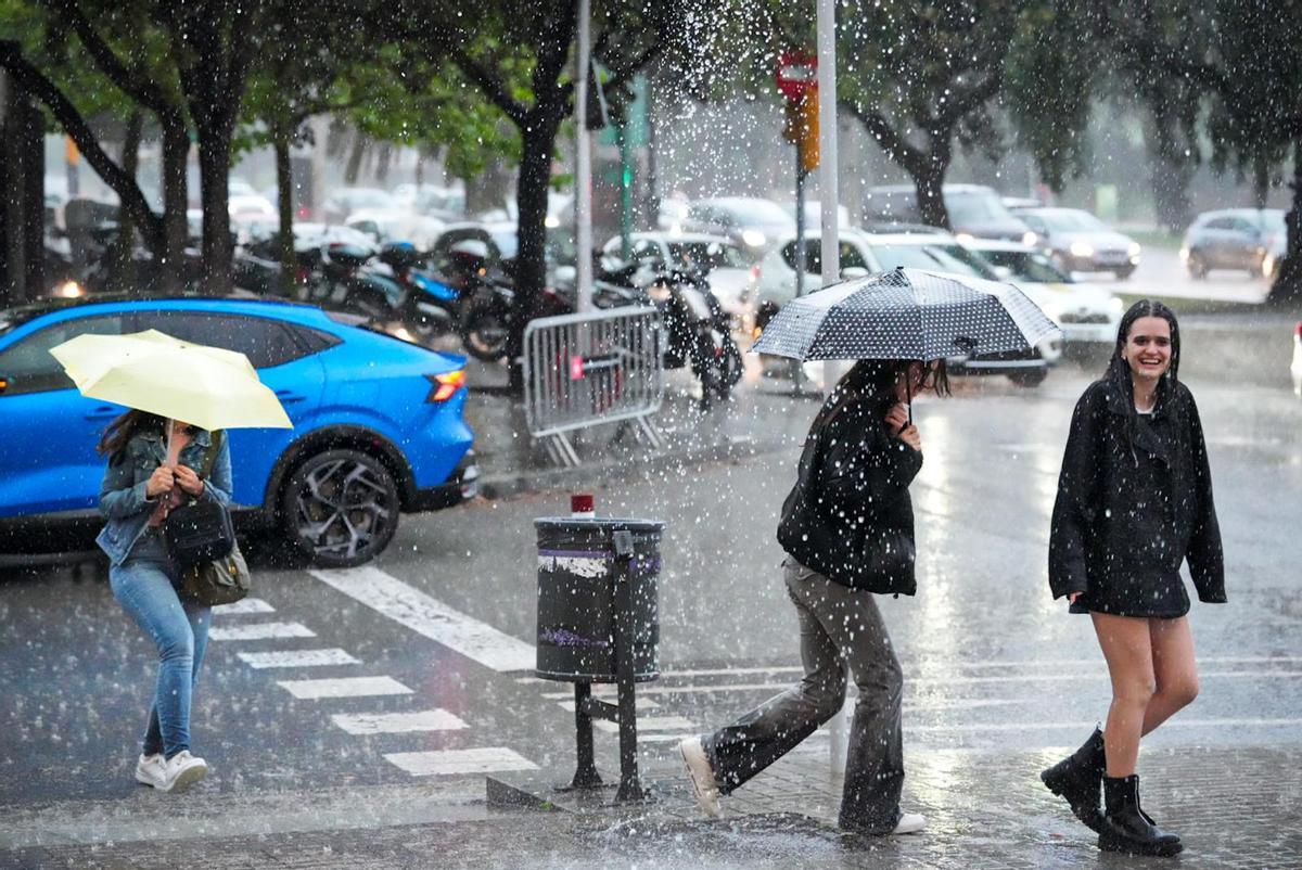 Las fuertes precipitaciones impactan en Barcelona