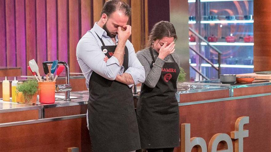 Valentín y Samira, durante la prueba de eliminación