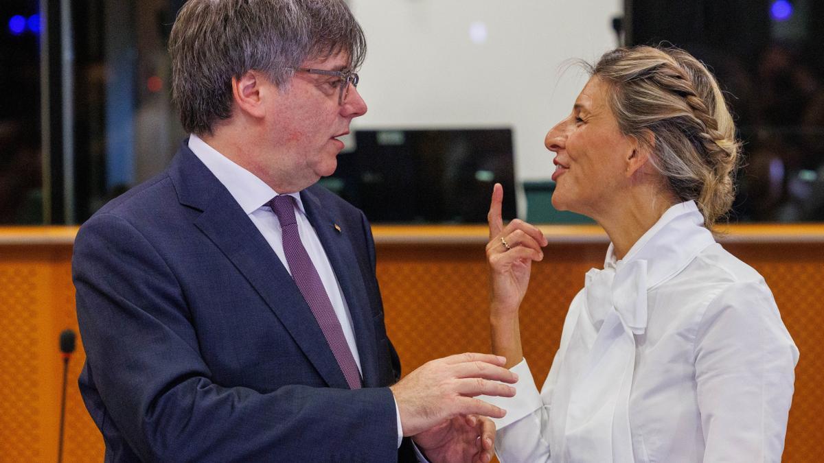Yolanda Díaz y Carles Puigdemont se reunen en Bruselas