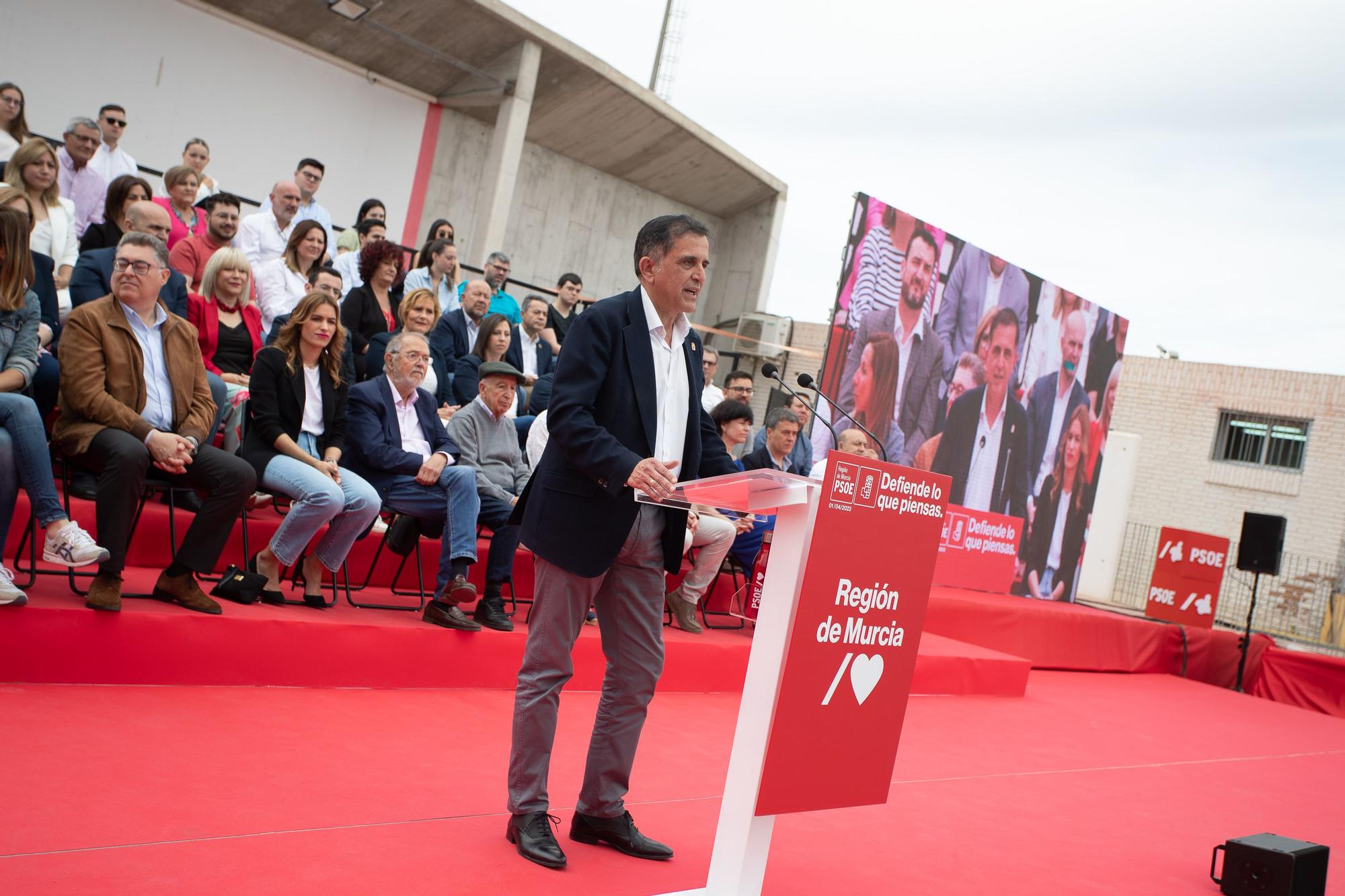 Serrano presenta su candidatura al Ayuntamiento de Murcia junto a la ministra Montero