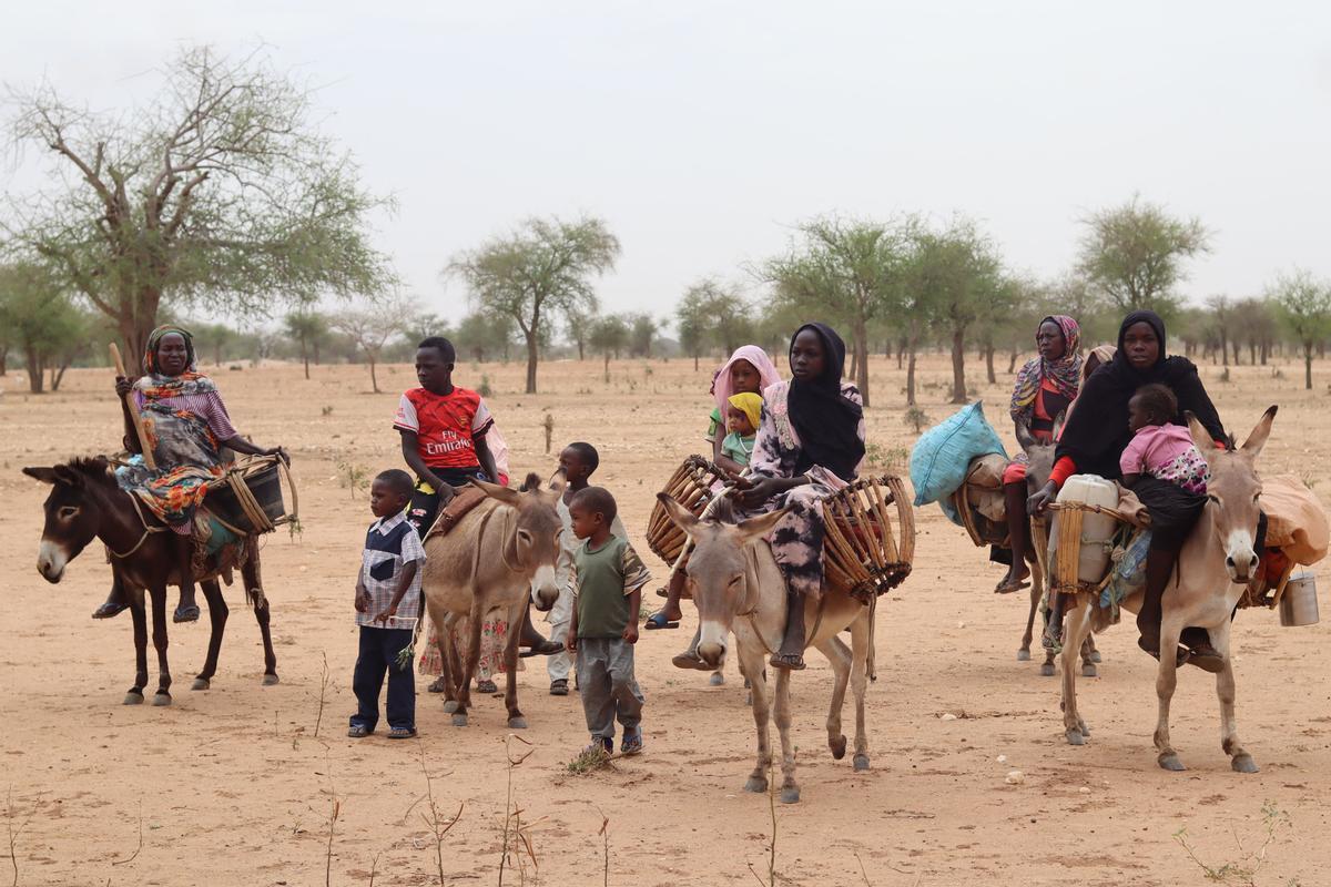 Éxodo de refugiados sudaneses hacia El Chad