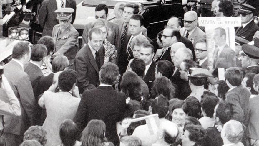 Don Juan Carlos y Doña Sofía, en su parada en Lalín