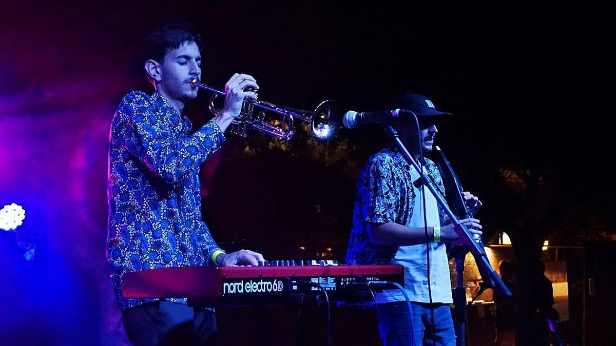 Pere Navarro y Franco Botto, en un concierto en Sant Jordi. | F. DE LAMA