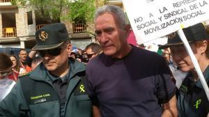 Detenció de Diego Cañamero.