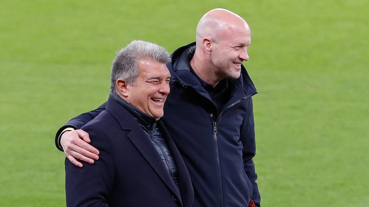 Joan Laporta and Jordi Cruyff