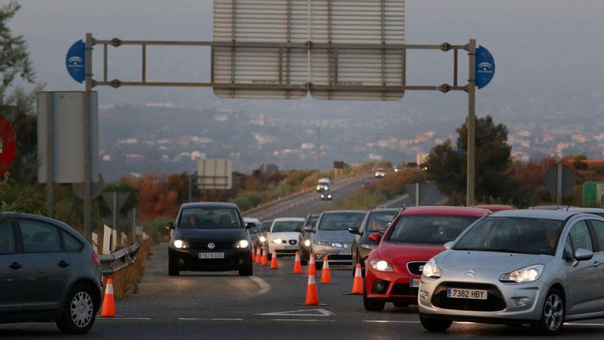 Imagen de los accesos al Parque Tecnológico de Andalucía.