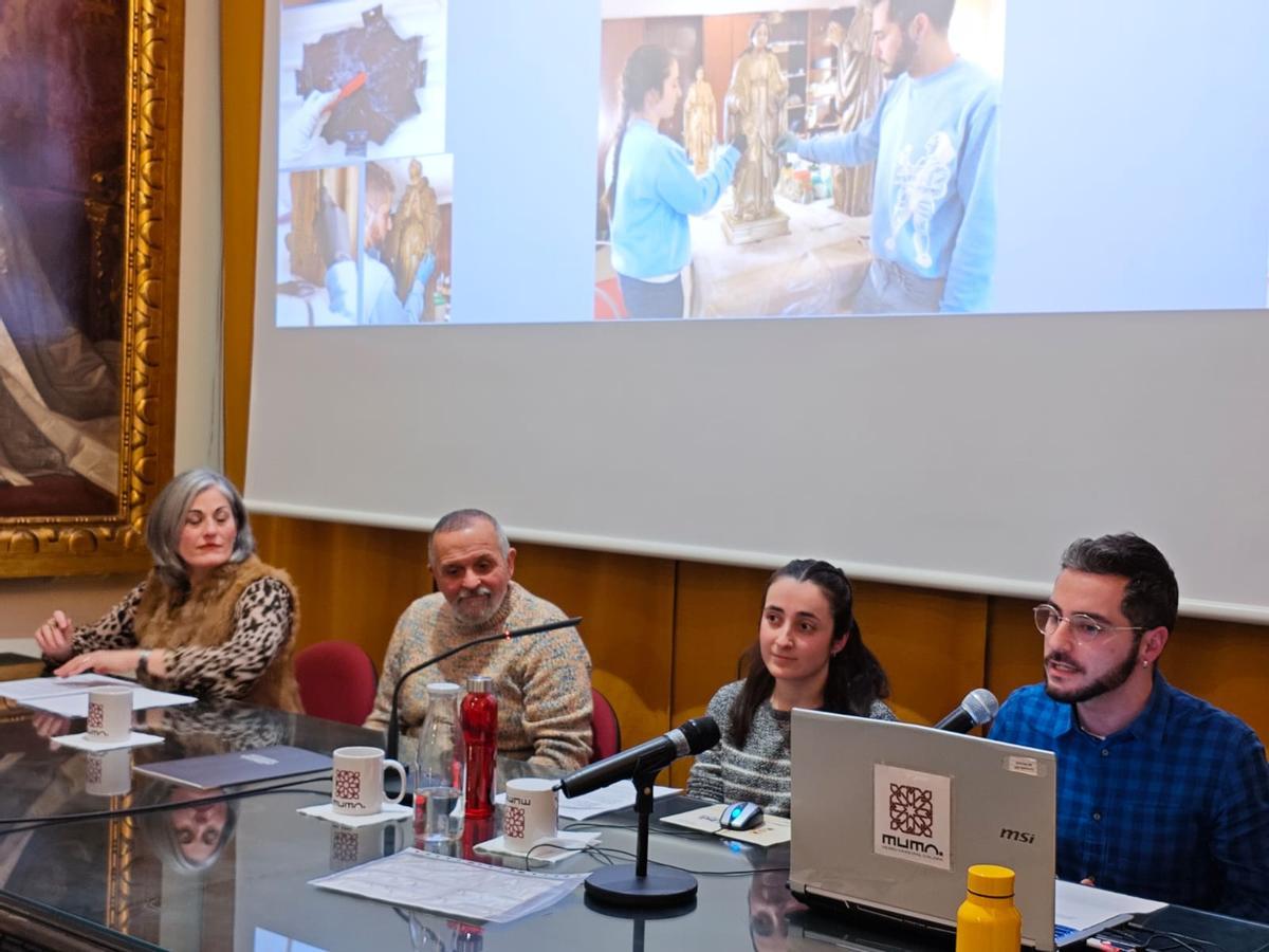 Presentación del trabajo de restauración.