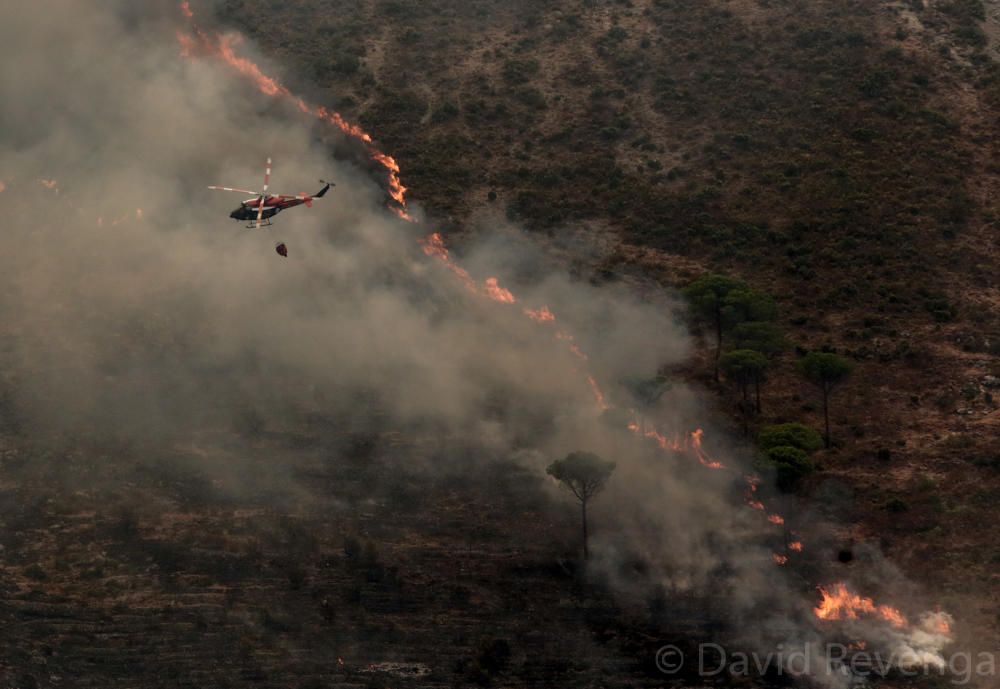 La superficie afectada abarca suelo de Bolulla, Tárbena, Callosa d´en Sarrià y Xaló