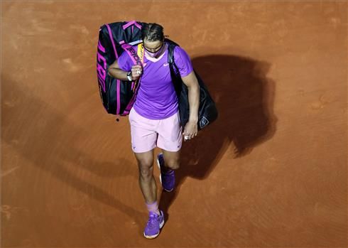 Nadal marcha tras perder con Rublev en Montecarlo.