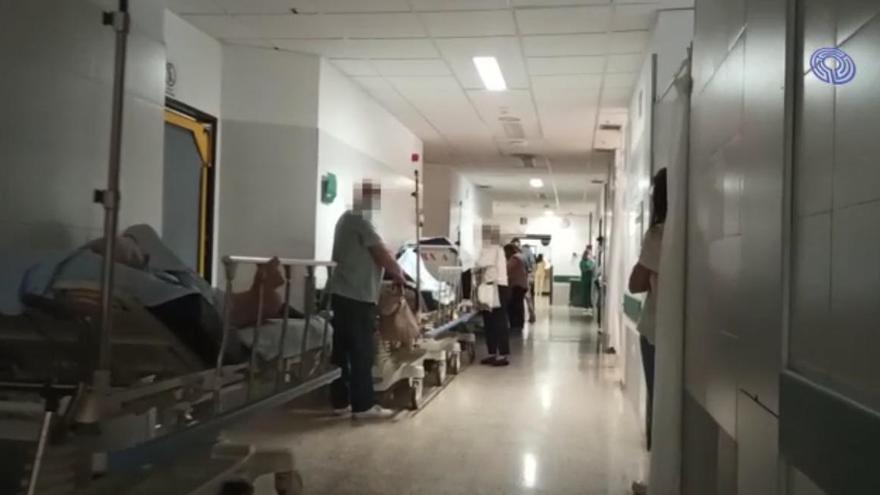 Imaxe do vídeo difundido pola Asociación de Pacientes do CHUS para denunciar o colapso nas urxencias