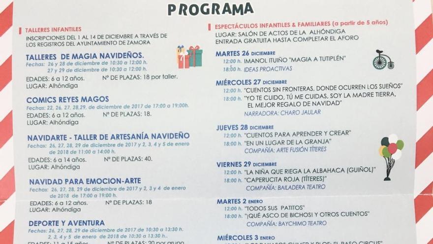 Navidad en Zamora: carta de actividades del Ayuntamiento