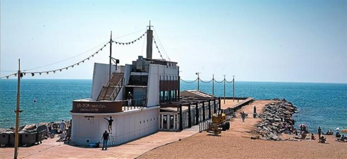 Antic restaurantLa Oca Mar, en obres per ser el nou Boo.
