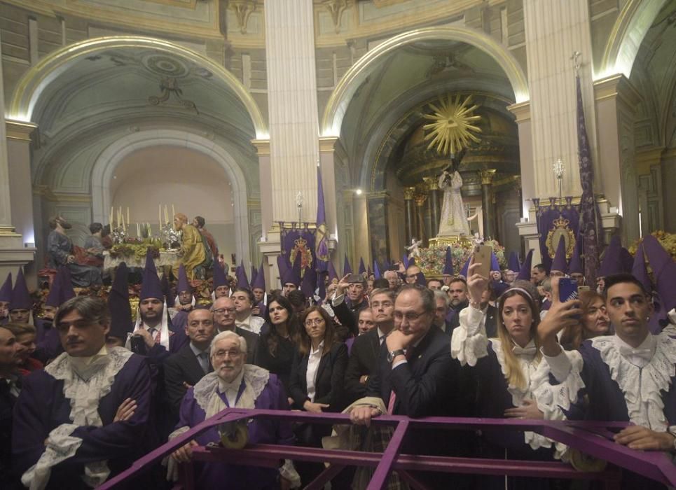 Murcia se queda sin la procesión de los 'salzillos' por la lluvia