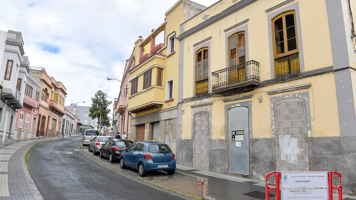 Vivienda tapiada en el casco de Tamaraceite