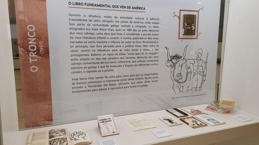 “Memorias dun neno labrego” conta cun expositor propio na mostra “Unha árbore de historias”