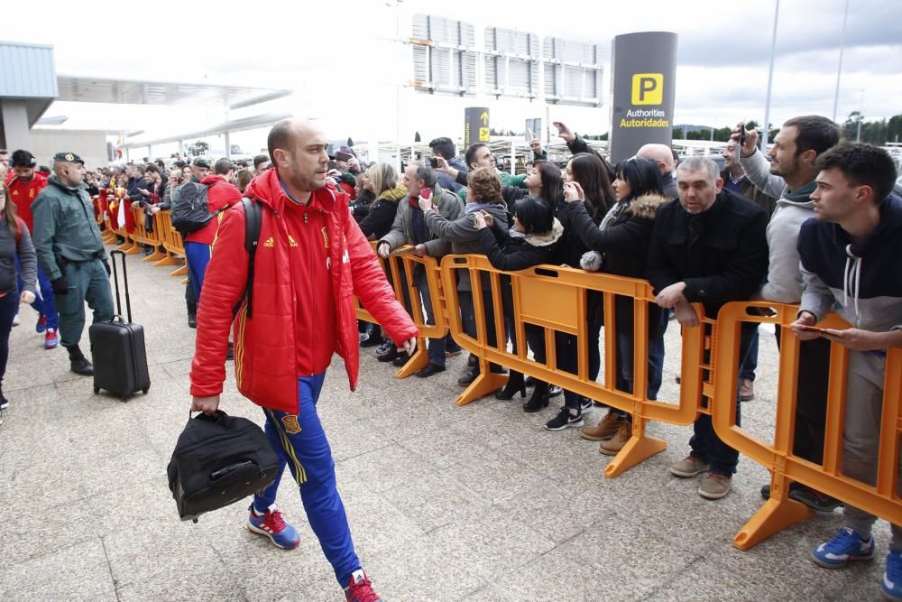 La selección española ya está en Asturias para su partido ante Israel