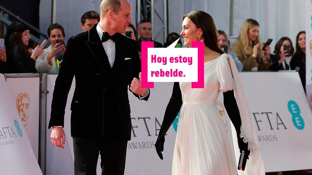 Kate Middleton y el prícipe Guillermo en los Bafta