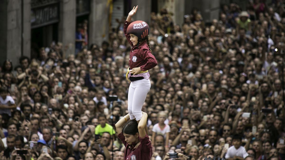 Els Castellers de Barcelona en la Merçè del 2018