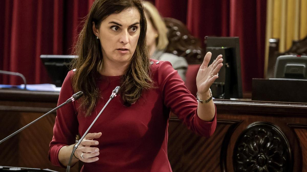 La portavoz de Vox en el Parlament, Idoia Ribas.