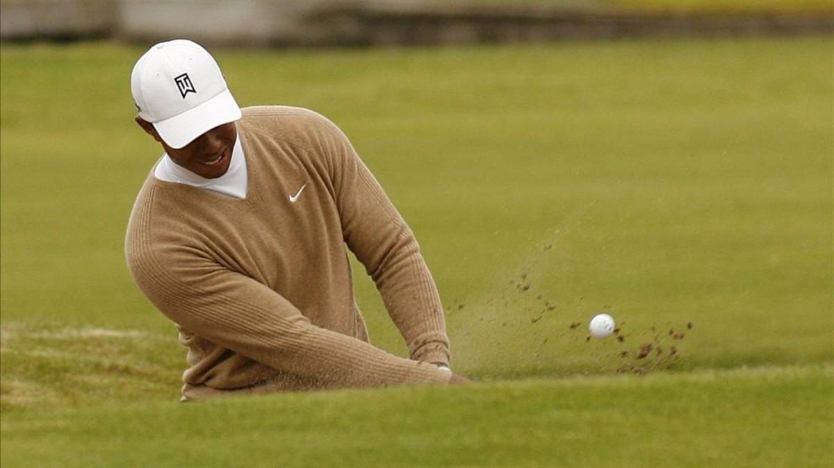 La última aparición de Woods en Carnoustie fue en 2007