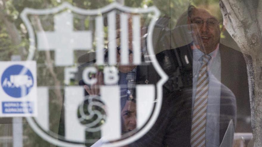 Josep María Bartomeu, ayer, en las oficinas del FC Barcelona.