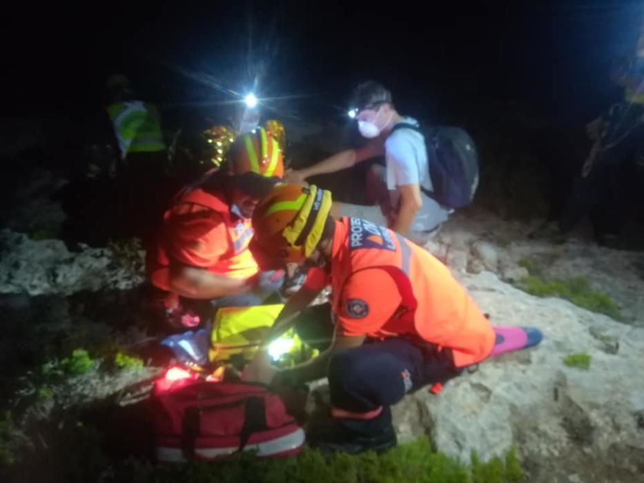 Rescatan a una buceadora que pasó varias horas atrapada en el mar en Cap Blanc