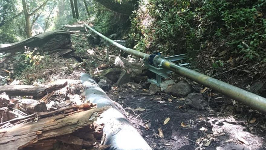 Infraestructura hidráulica en La Palma.