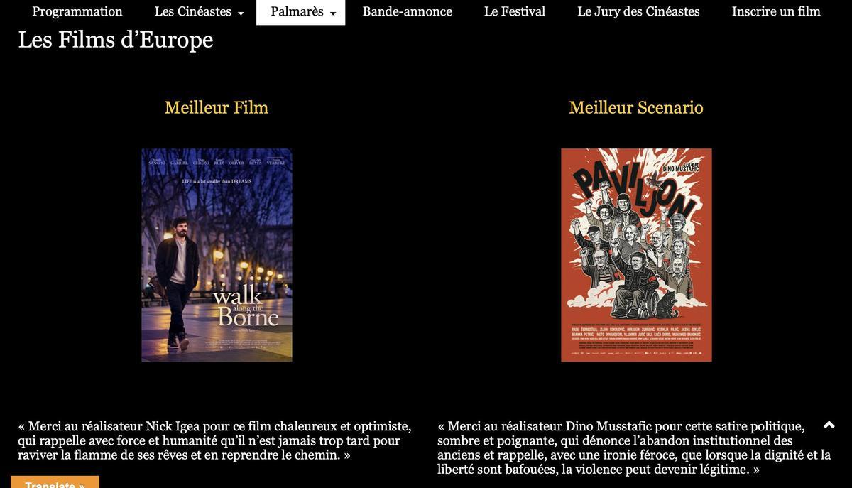 La cinta ha sido galardonada en el Festival de Bretagne, en Francia