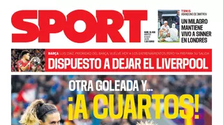 La portada de SPORT de hoy martes, 8 de julio de 2025