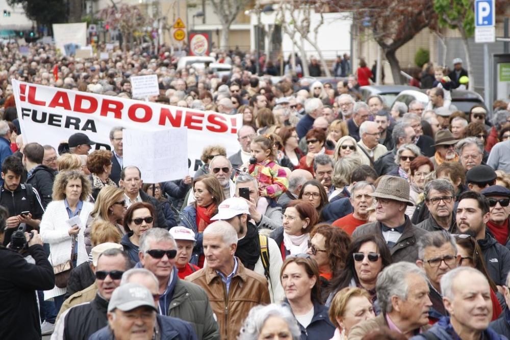 Manifestación por unas pensiones dignas en Murcia