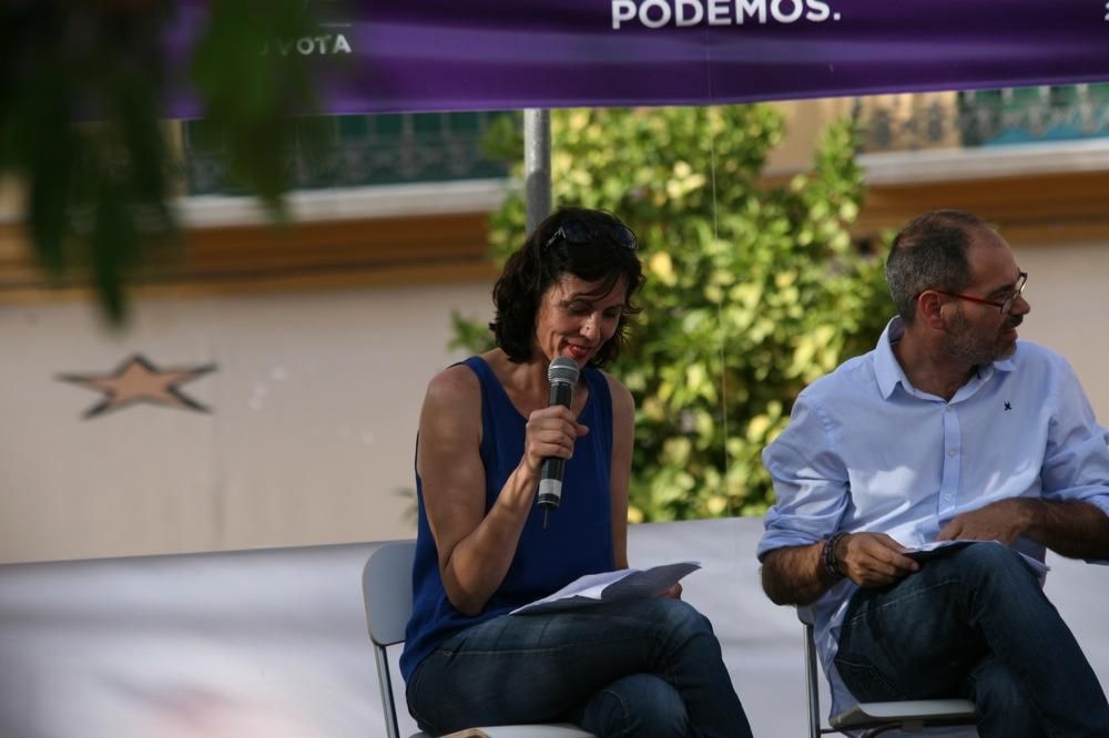 26J: Mitin de Unidos Podemos en la plaza de la Merced