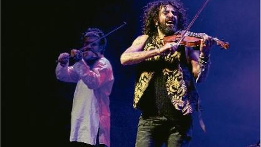 Ara Malikian, durant la seva actuació de dues hores i mitja al festival de la Porta Ferrada.