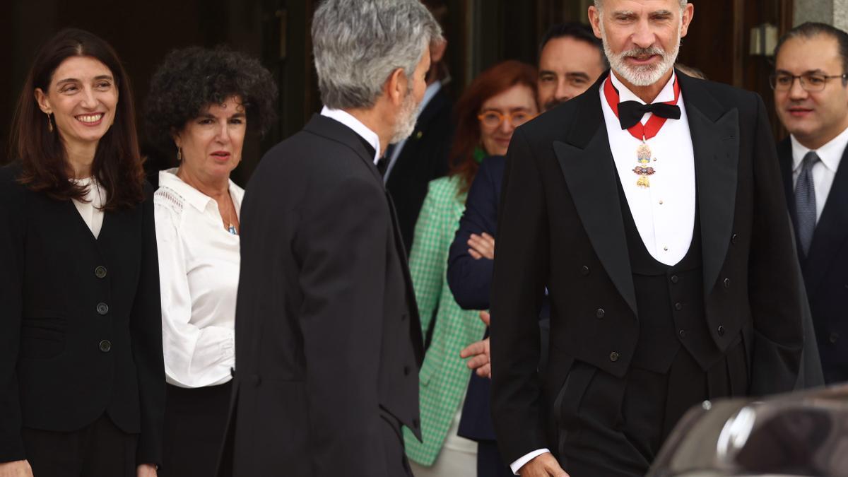 Carlos Lesmes a su llegada al acto de apertura del Año Judicial.