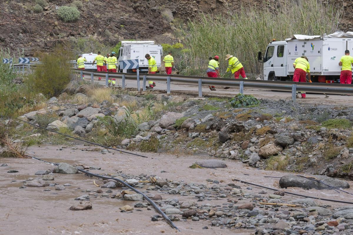 El impacto de la borrasca Therese en Mogán (Gran Canaria, 20/03/2026)