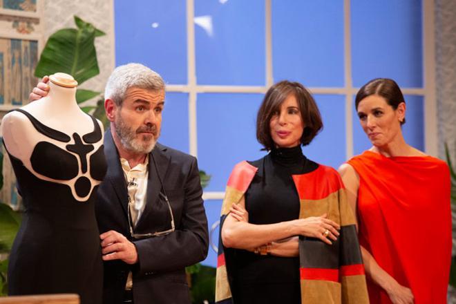 Lorenzo Caprile, Sybilla y Raquel Sánchez Silva en 'Maestros de la costura'