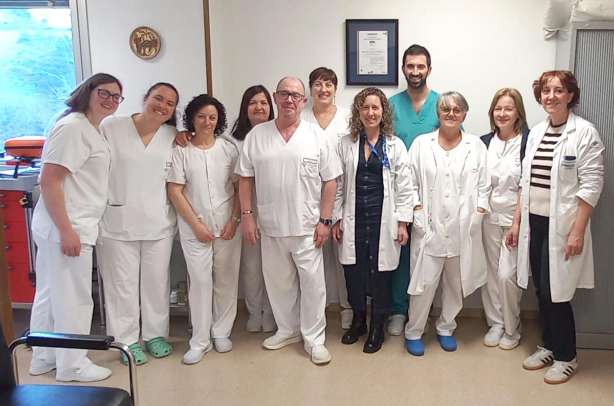 L'equipu d'Hemodiálisis.