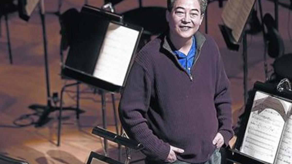 El director Shih-Hung Young, ayer, en el Auditori,