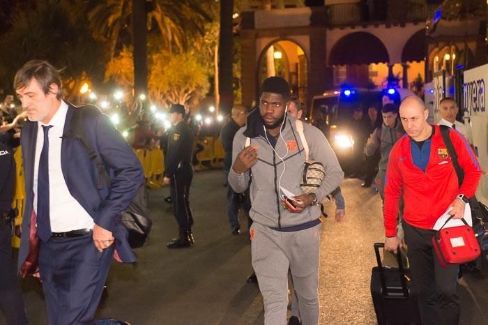 28-02-2018 LAS PALMAS DE GRAN CANARIA. Llegada del FC Barcelona al Hotel Santa Catalina. Fotógrafo: ANDRES CRUZ