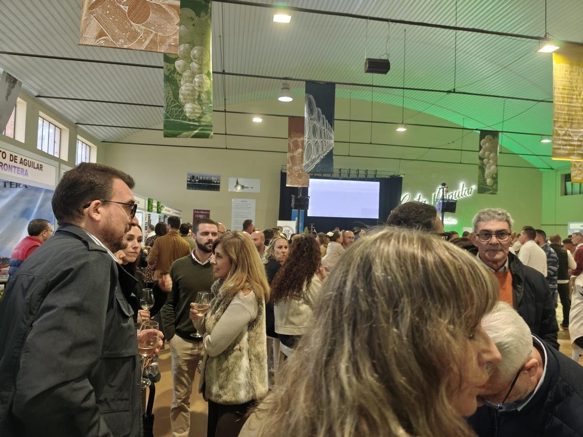 Celebración de 'Pontefino', este sábado, en Aguilar de la Frontera.