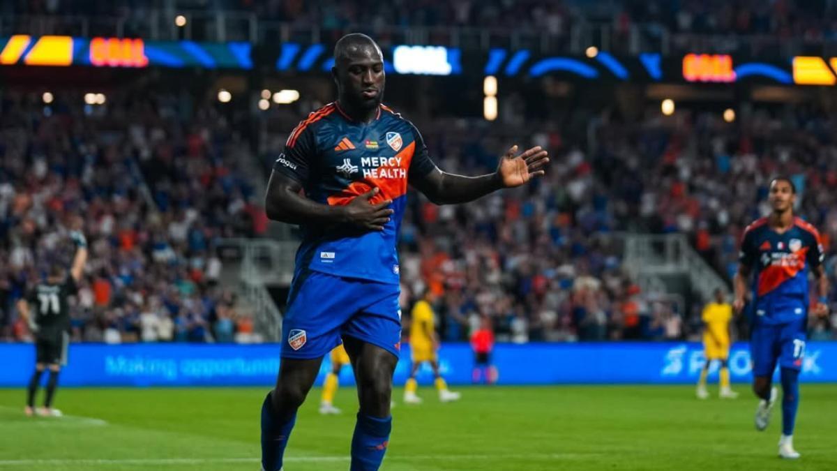 Kévin Denkey, en un partido con el FC Cincinnati