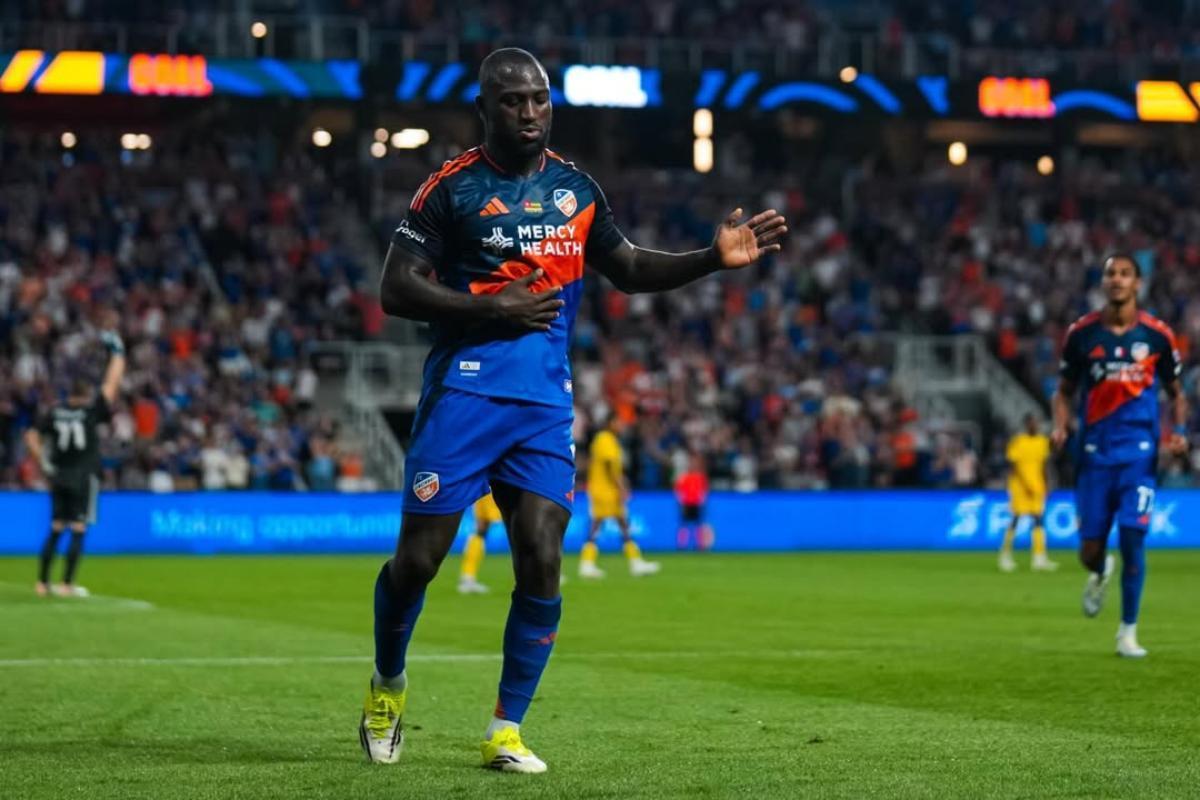 Kévin Denkey, en un partido con el FC Cincinnati